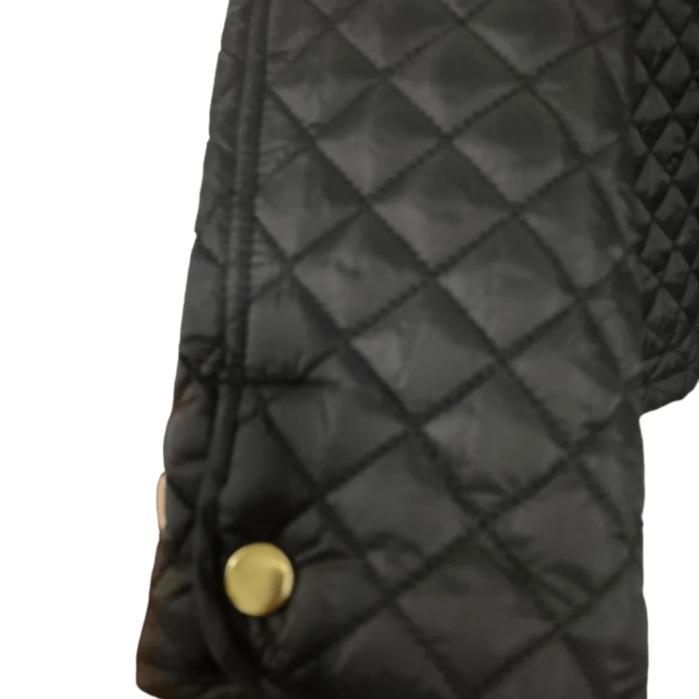 NWT Copper Key quilted black coat with detachable hood - Picture 5 of 9